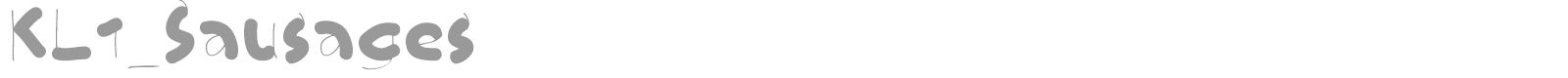 Kleins Sausages font preview